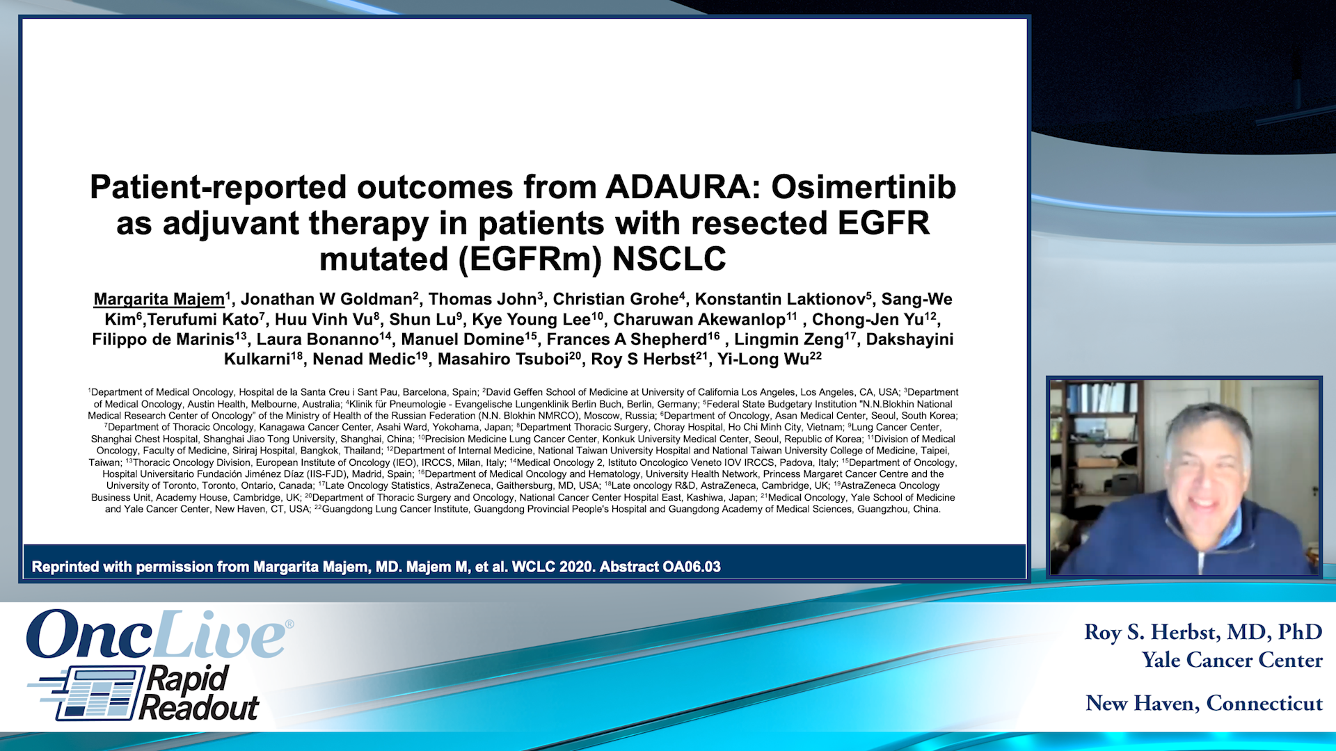 Rapid Readouts: Patient-Reported Outcomes from ADAURA