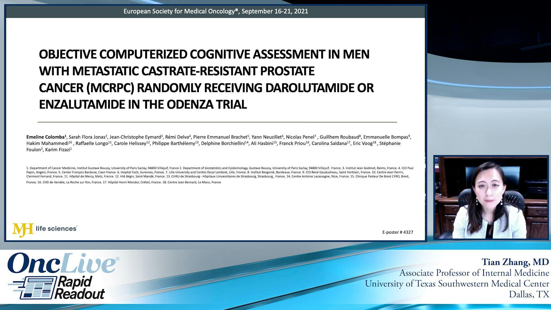 Rapid Readouts: ODENZA trial