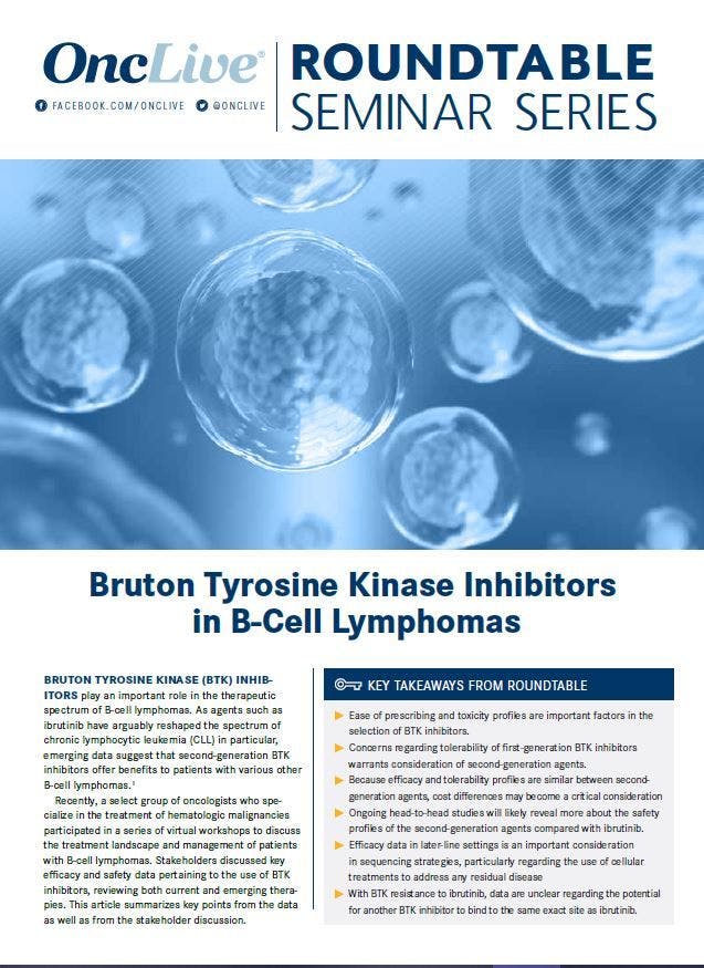 Bruton Tyrosine Kinase Inhibitors in B-Cell Lymphomas