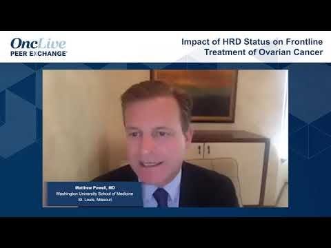 Impact of HRD Status on Frontline Treatment of Ovarian Cancer