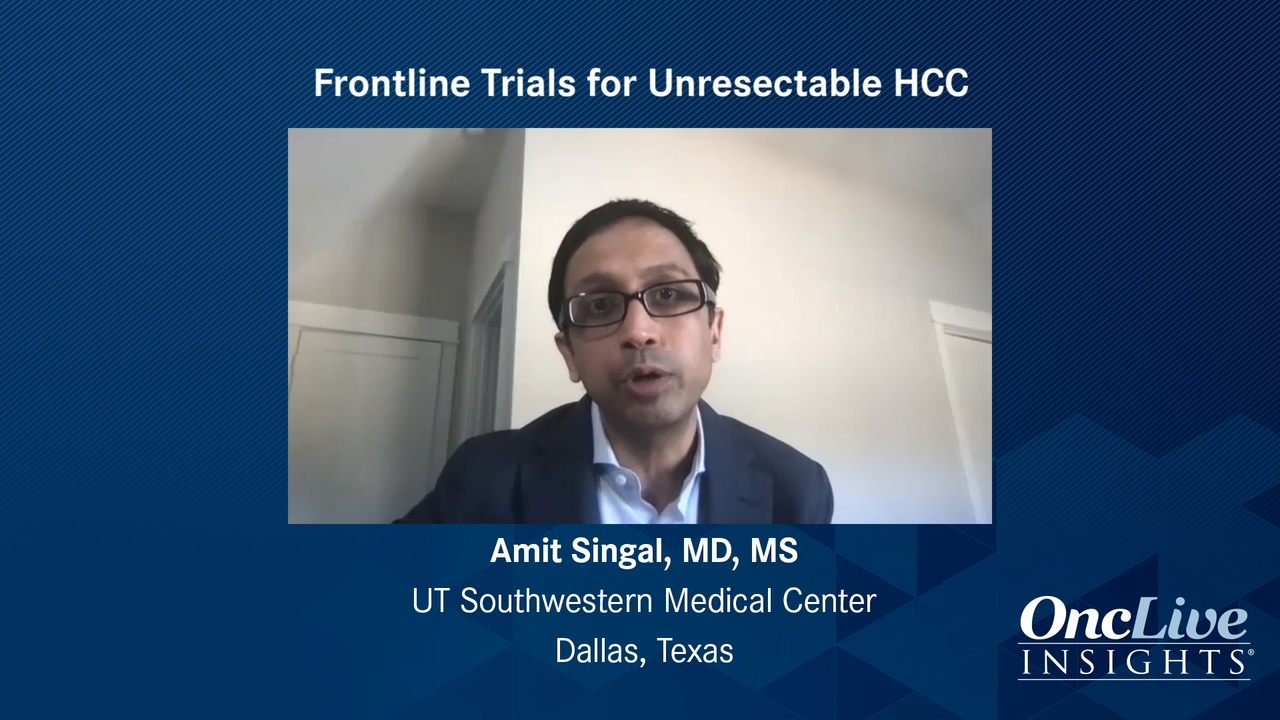 Frontline Trials for Unresectable HCC
