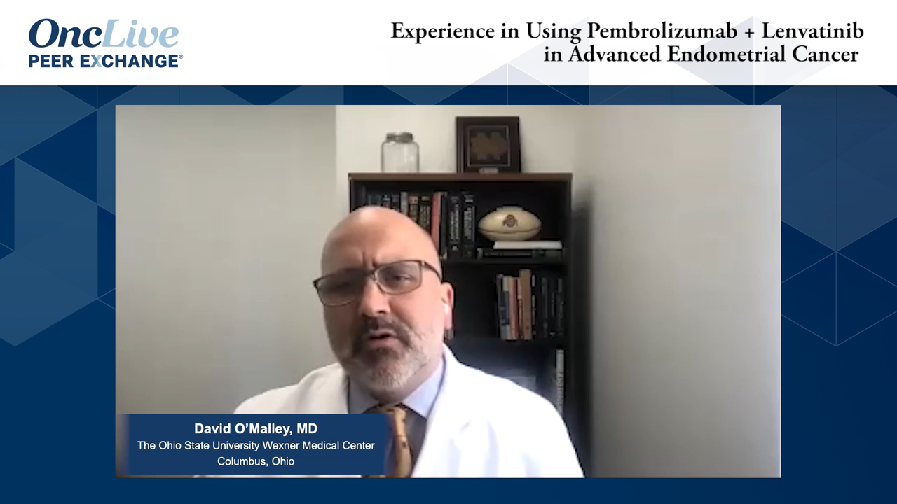 Experience in Using Pembrolizumab + Lenvatinib in Advanced Endometrial Cancer