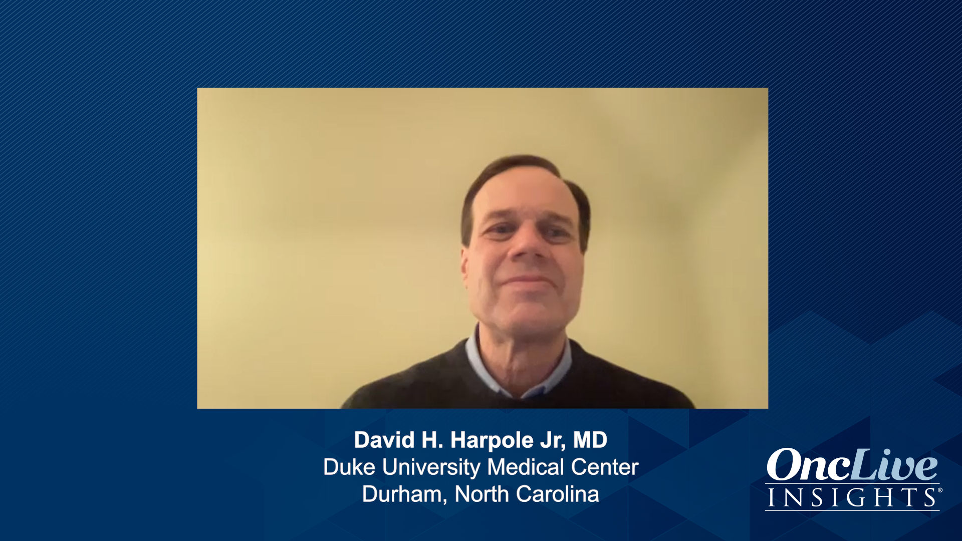 David H. Harpole Jr, MD, a lung cancer expert
