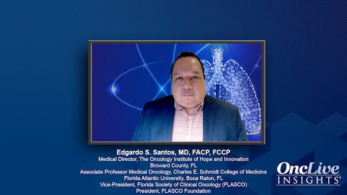 Edgardo S. Santos, MD, FACP, FCCP, an expert on lung cancer