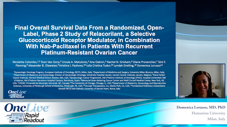 Final Overall Survival Data From a Randomized, Open-Label, Phase 2 Study of Relacorilant, a Selective Glucocorticoid Receptor Modulator, in Combination With Nab-Paclitaxel in Patients With Recurrent Platinum-Resistant Ovarian Cancer