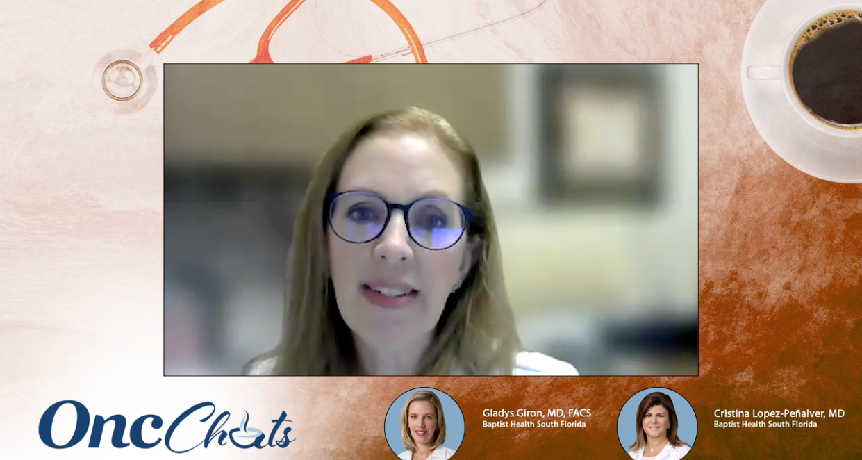 In this final episode of OncChats: Reviewing Best Practices in the Surgical Management of Breast Cancer, Gladys Giron, MD, FACS, and Cristina Lopez-Peñalver, MD, shed light on clinical outcomes following surgery of the primary tumor in patients with stage IV breast cancer.