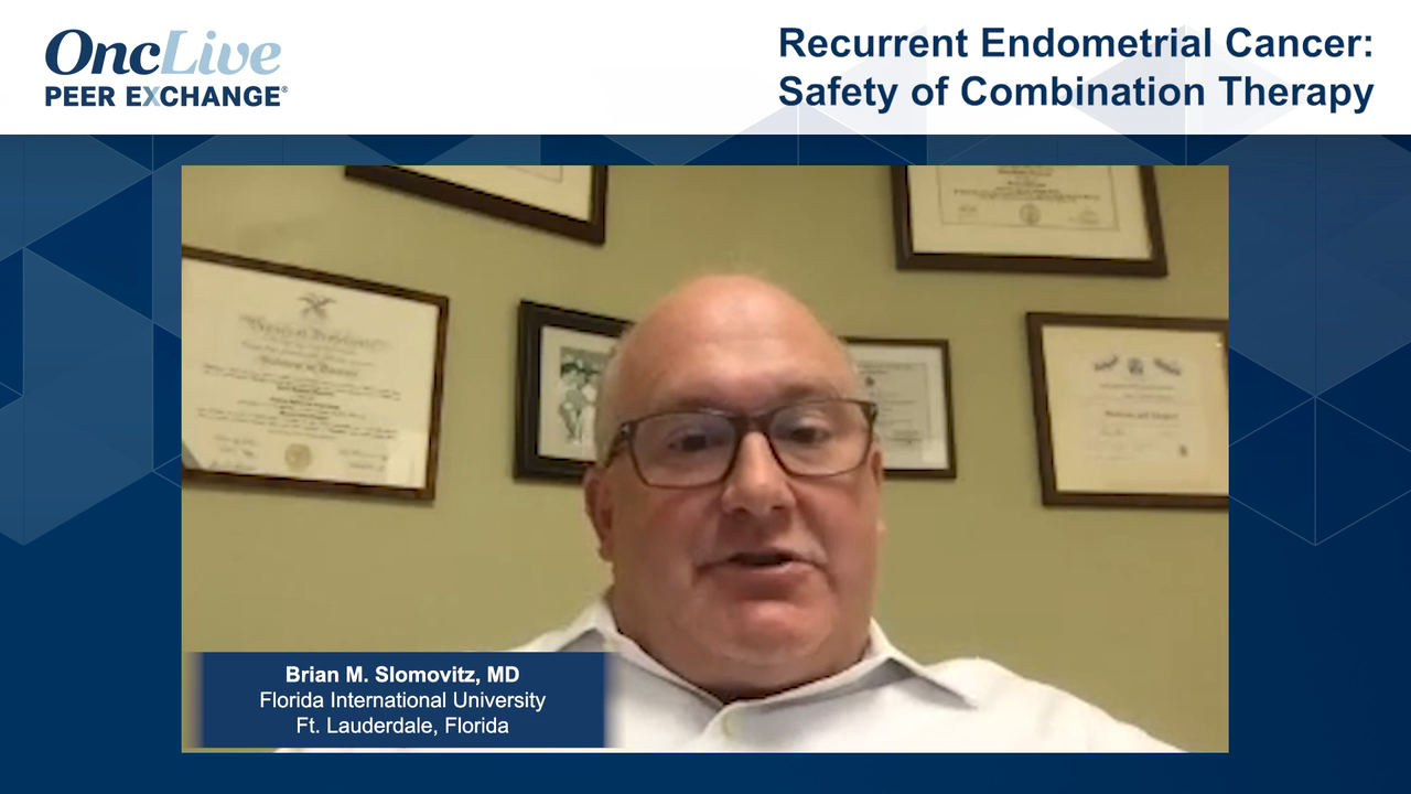 Recurrent Endometrial Cancer: Safety of Combination Therapy
