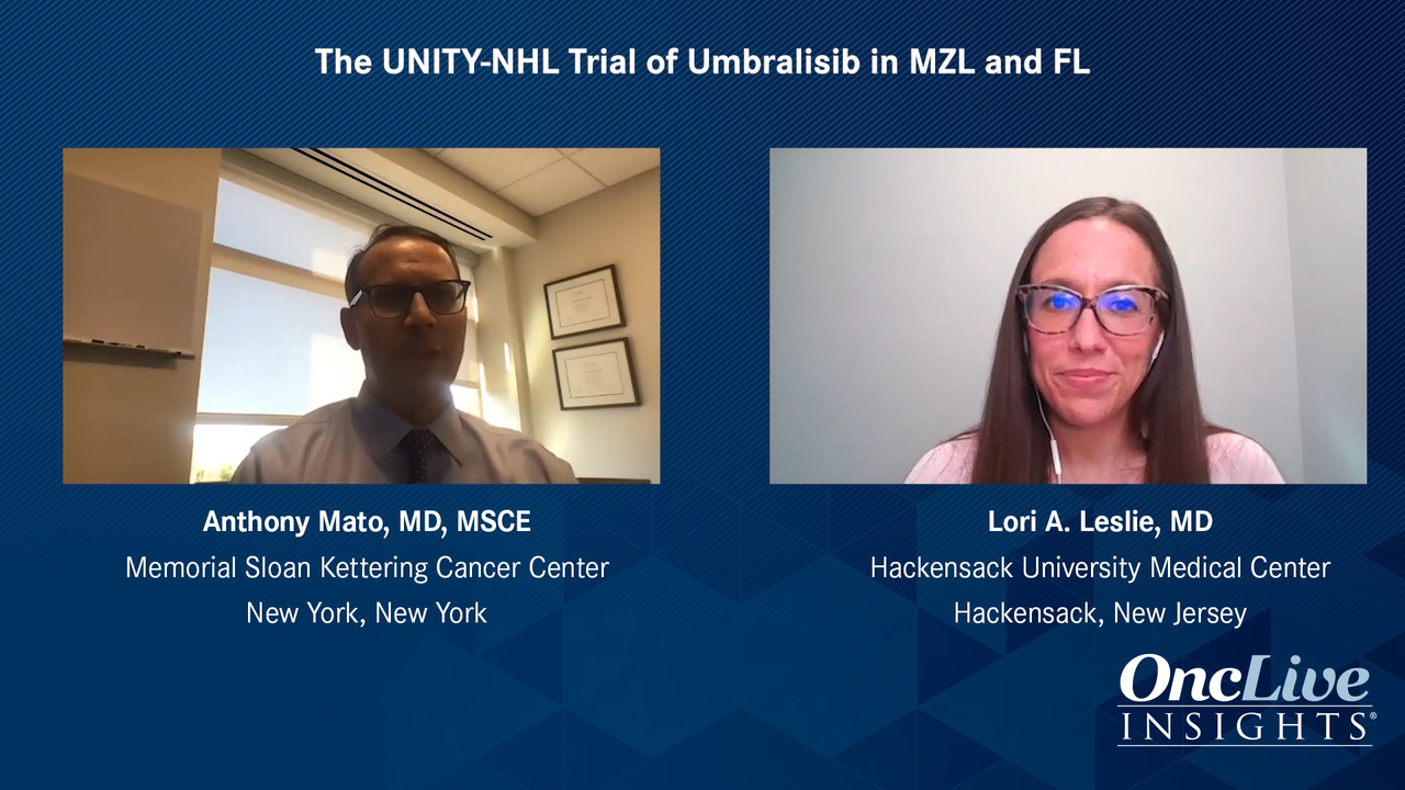The UNITY-NHL Trial of Umbralisib in MZL and FL