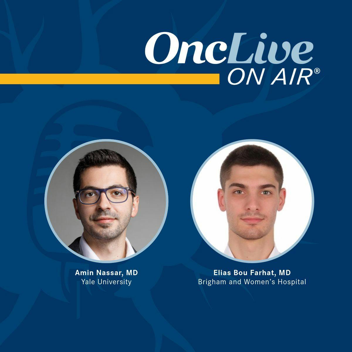 Amin Nassar, MD, hematology/oncology fellow, Yale University; Elias Bou Farhat, MD, postdoctoral research fellow, Department of Medicine, Brigham and Women’s Hospital 
