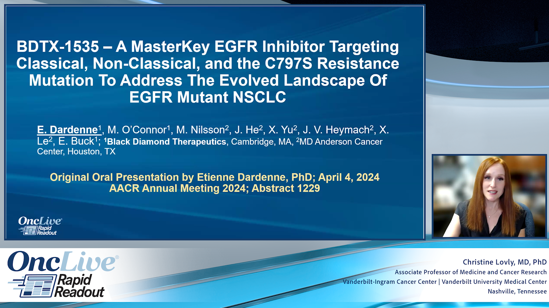 BDTX-1535 – A MasterKey EGFR Inhibitor Targeting Classical, Non-Classical, and the C797S Resistance Mutation To Address The Evolved Landscape Of EGFR Mutant NSCLC