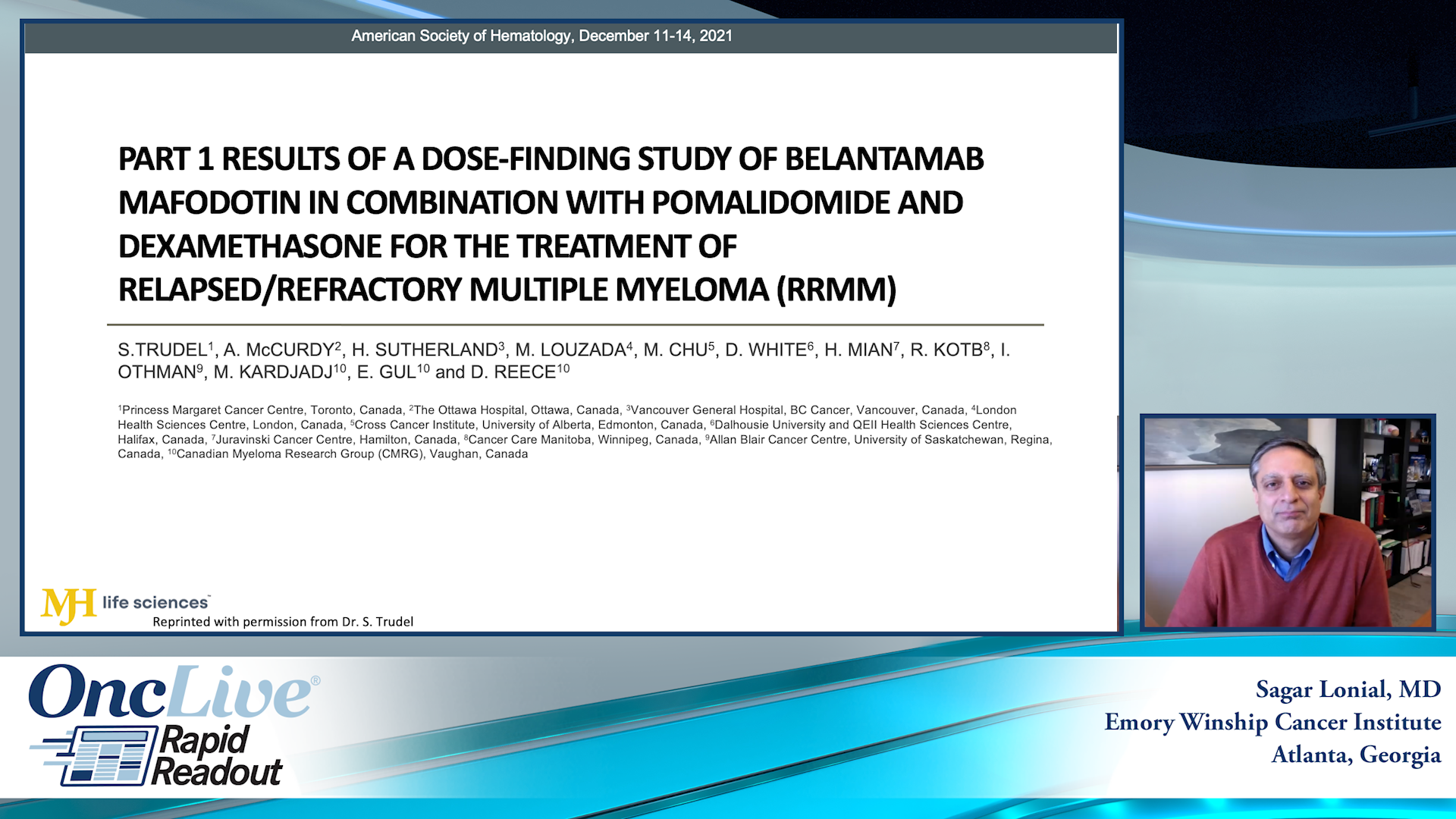Part 1 Results of Belantamab Mafodotin in Combination with Pomalidomide and Dexamethasone for RRMM
