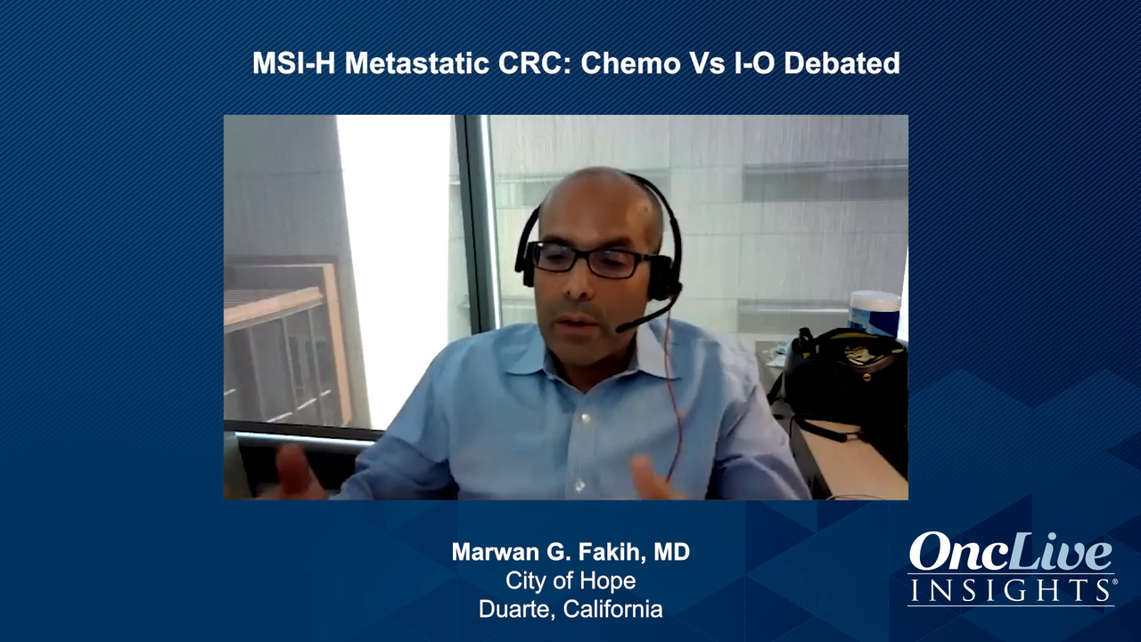 MSI-H Metastatic CRC: Chemo Vs I-O Debated