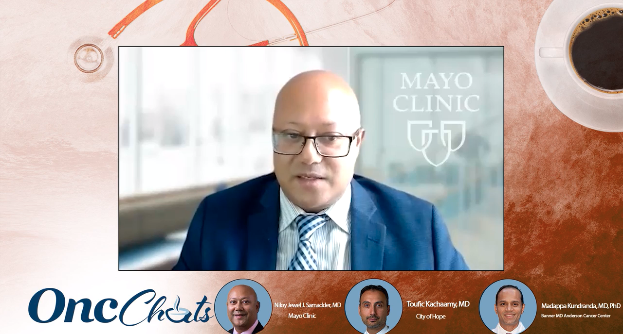 In this fifth episode of OncChats: Examining the Promise of Multicancer Early Detection Tests, Toufic A. Kachaamy, MD, Madappa Kundranda, MD, PhD, and Niloy Jewel J. Samadder, MD, walk through the key lessons learned from the prospective, multicenter PATHINDER study (NCT04241796), which evaluated a multicancer early detection test developed by GRAIL.