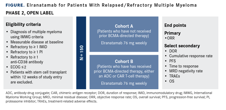 Figure. Elranatamab for Patients With Relapsed/Refractory Multiple Myeloma Phase 2, Open Label 