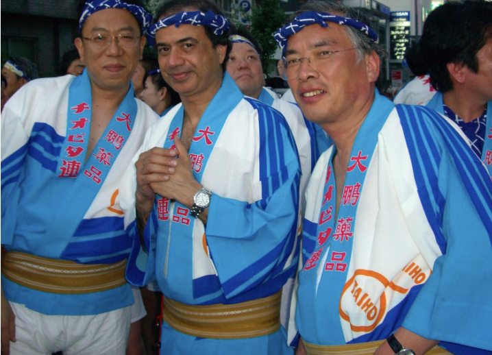 Ajani at the 3-day Awa Odori Festival in Tokushima, Japan. He says the main dance is “fairly easy” for novices to learn.