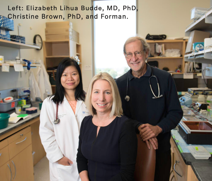 Elizabeth Lihua Budde, MD, PhD, Christine Brown, PhD, and Forman.