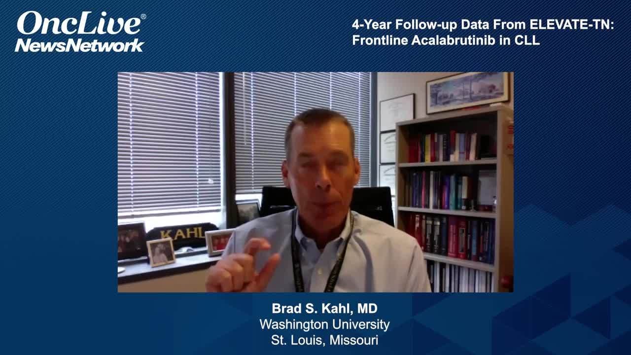 4-Year Follow-up Data From ELEVATE-TN: Frontline Acalabrutinib in CLL 