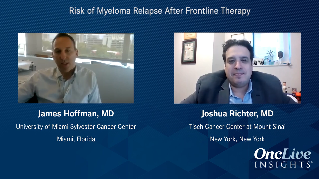 Risk of Myeloma Relapse After Frontline Therapy