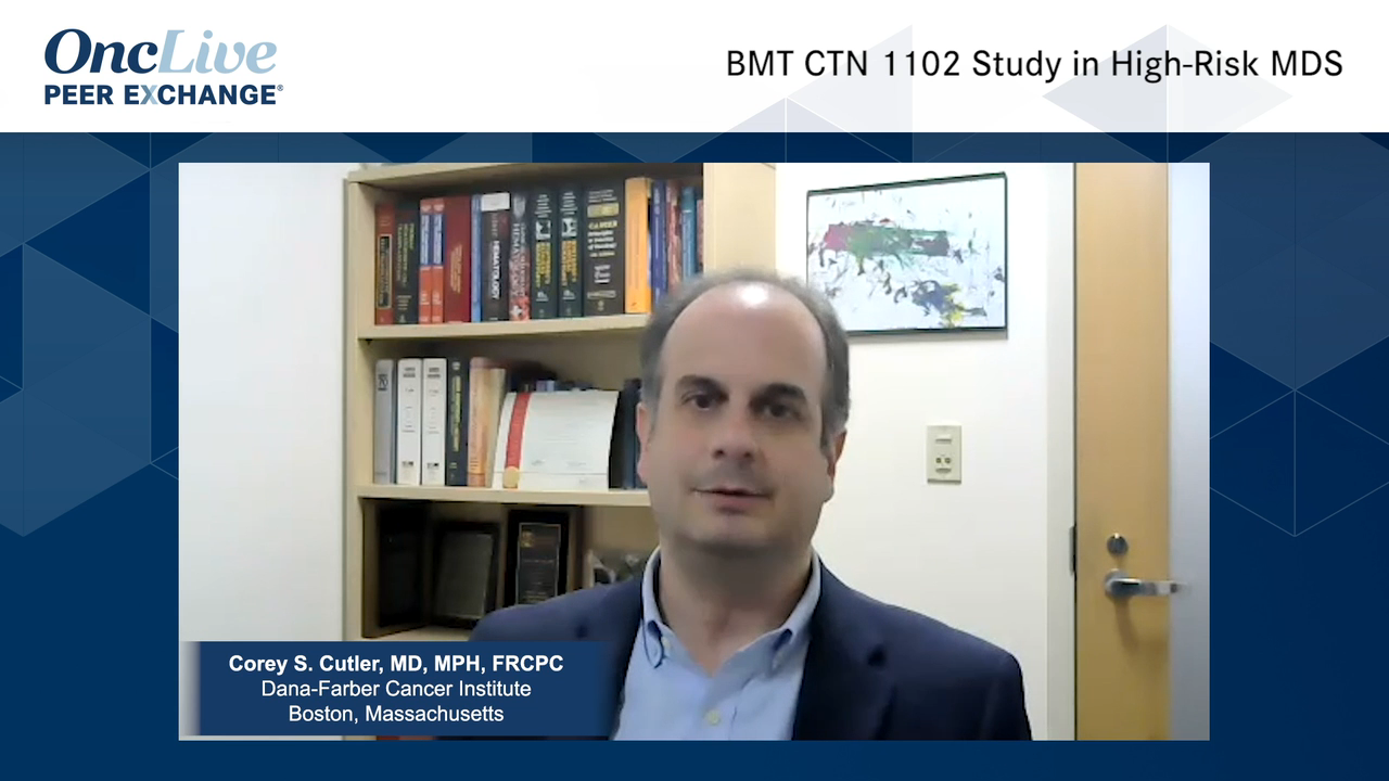 BMT CTN 1102 Study in High-Risk MDS