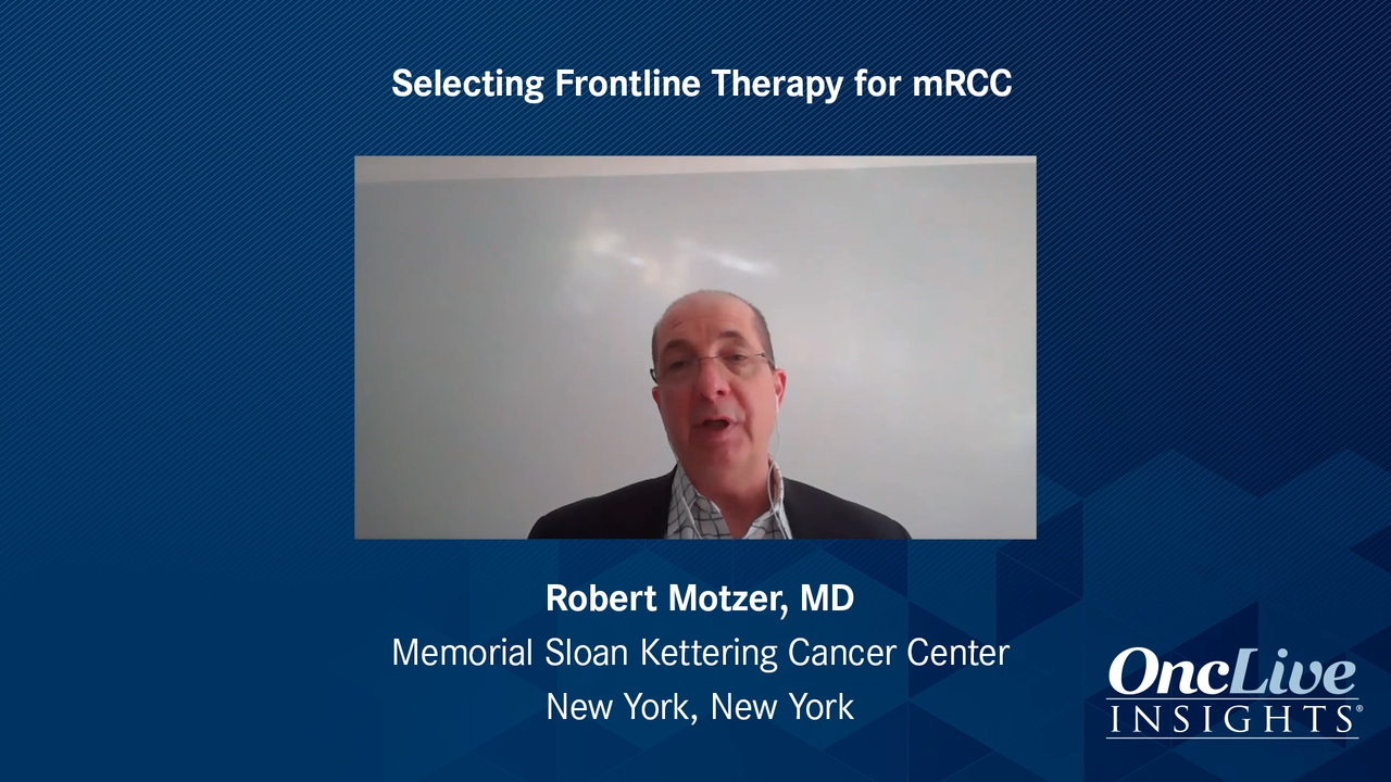 Selecting Frontline Therapy for mRCC
