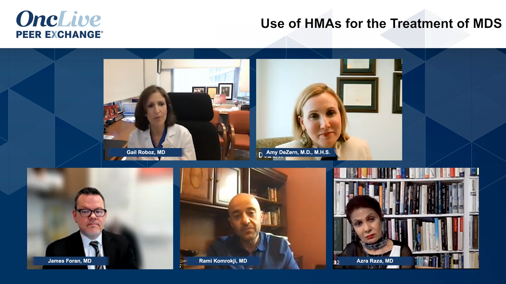 Use of HMAs for the Treatment of MDS