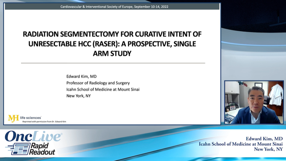Radiation Segmentectomy for Curative Intent of Unresectable HCC (RASER): A Prospective, Single Arm Study 