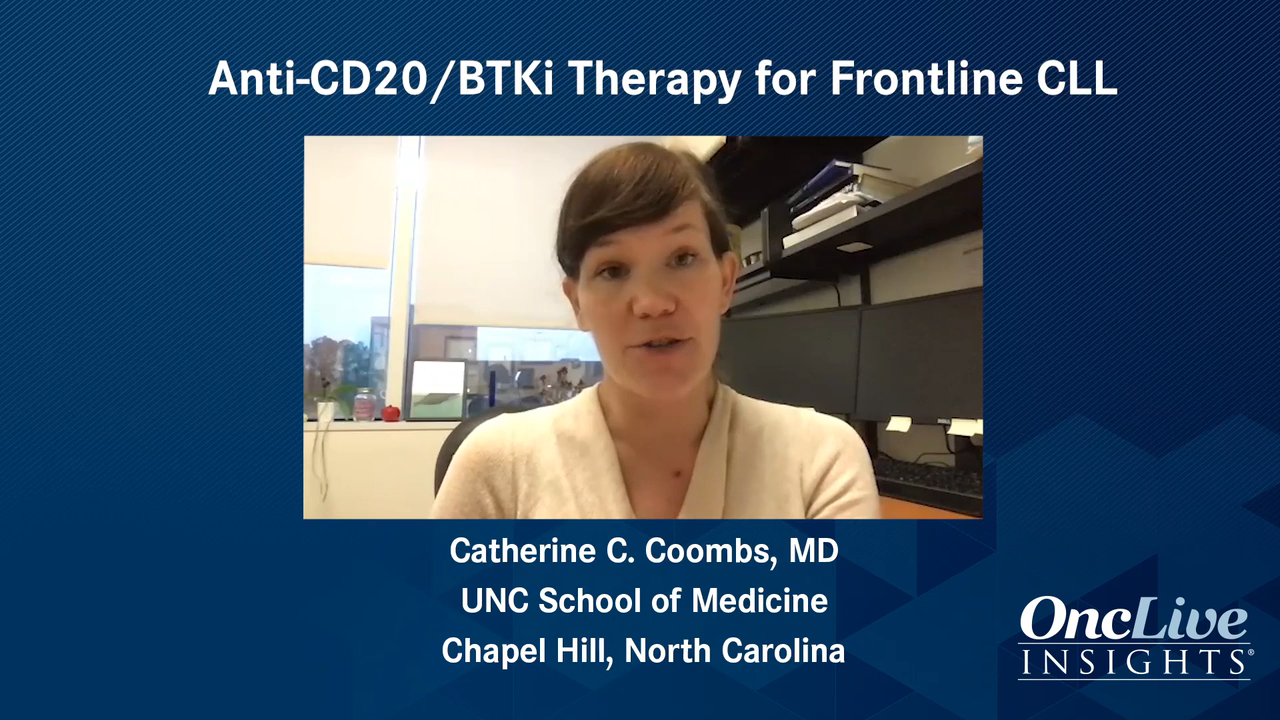 Anti-CD20/BTKi Therapy for Frontline CLL