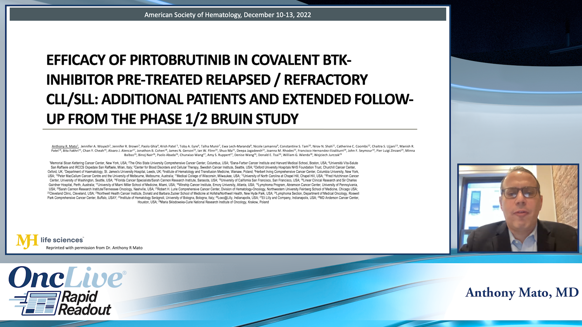 Efficacy of Pirtobrutinib in Covalent BTK-Inhibitor Pre-Treated Relapsed / Refractory CLL/SLL: Additional Patients and Extended Follow-up from the Phase 1/2 BRUIN Study