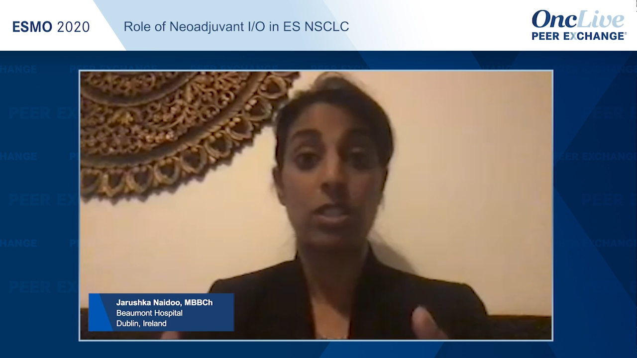 Role of Neoadjuvant I/O in ES NSCLC