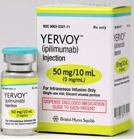 immunotherapy drug ipilimumab (Yervoy) 