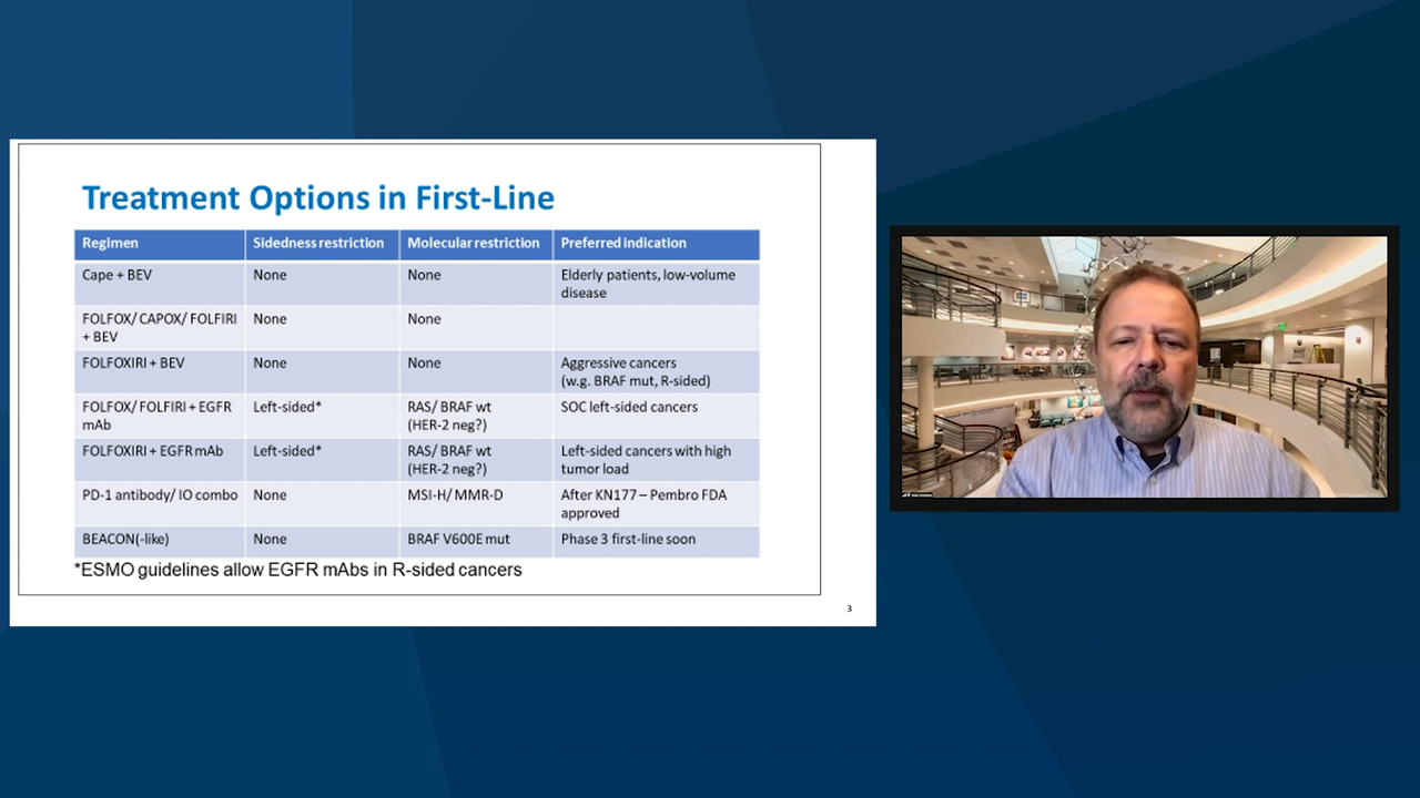 First-Line Options in mCRC