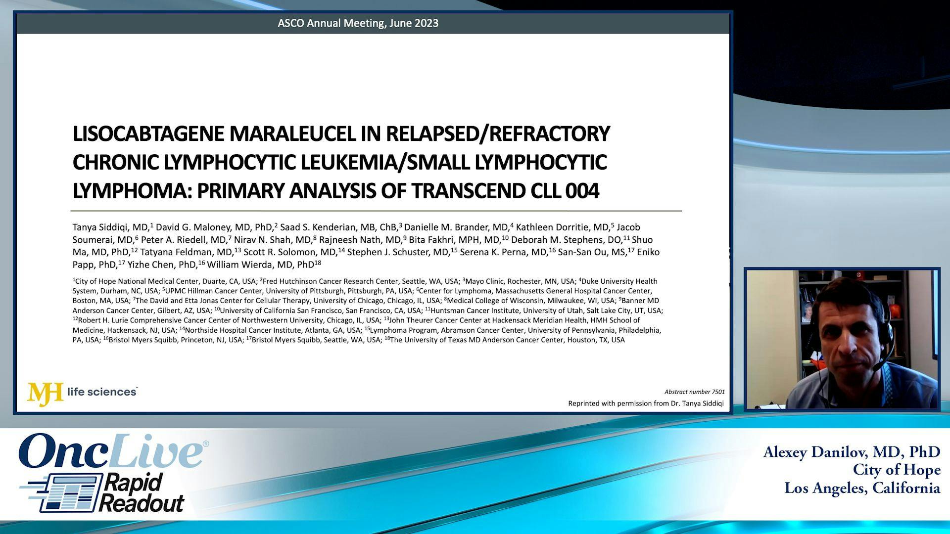 Lisocabtagene Maraleucel in Relapsed/Refractory Chronic Lymphocytic Leukemia/Small Lymphocytic Lymphoma: Primary Analysis of TRANSCEND CLL 004