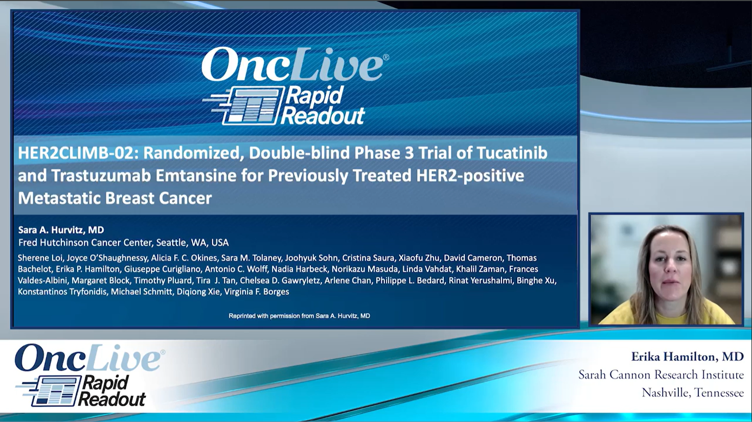 HER2CLIMB-02: Randomized, Double-blind Phase 3 Trial of Tucatinib and Trastuzumab Emtansine for Previously Treated HER2-positive Metastatic Breast Cancer