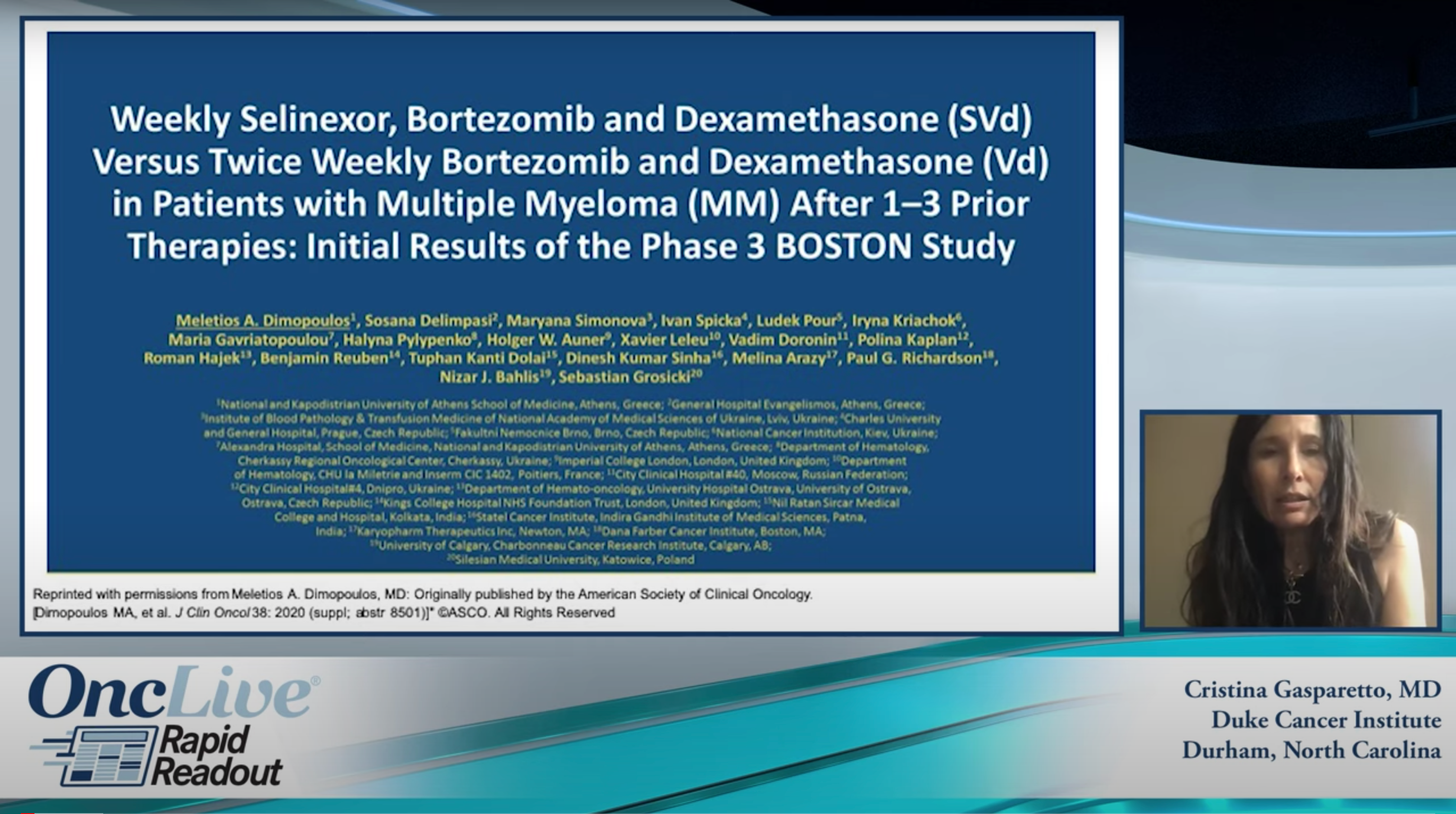 Rapid Readouts: Initial Results of the Phase III BOSTON Study