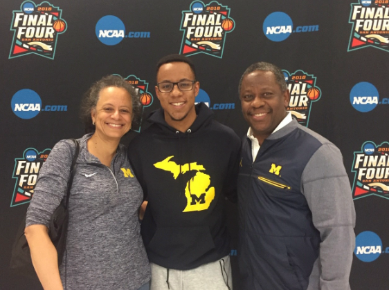 The Pierce-Denton family went to Texas for the NCAA Men’s Final Four in 2018. They are avid fans of the Michigan Wolverines. 