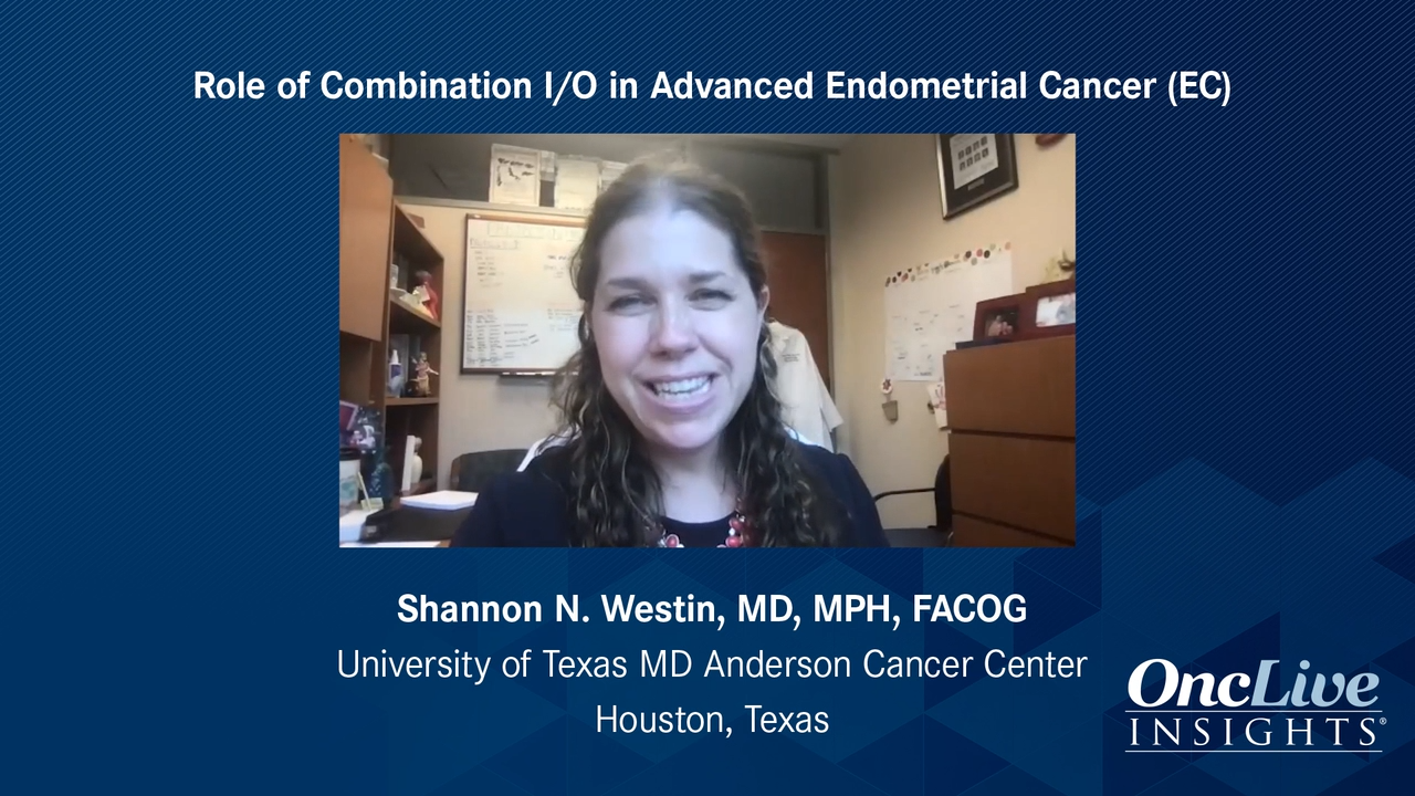 Role of Combination I/O in Advanced Endometrial Cancer (EC)