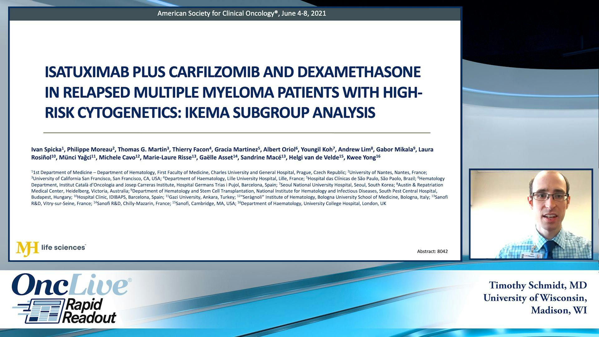 Rapid Readouts: IKEMA Subgroup Analysis in Relapsed Multiple Myeloma Patients With High-Risk Cytogenetics