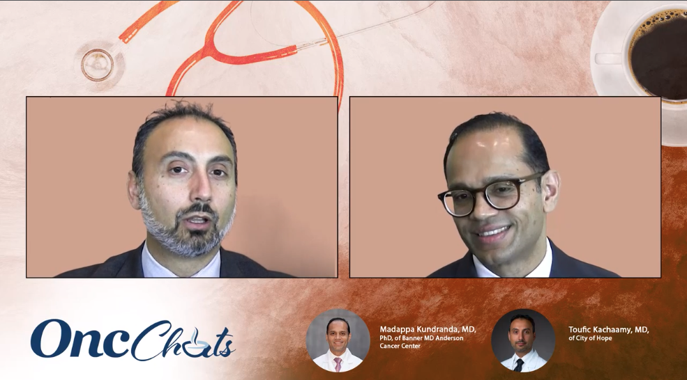 In this seventh episode of OncChats: Understanding Endoscopy in the Realm of GI Cancers, Madappa Kundranda, MD, PhD, and Toufic A. Kachaamy, MD, discuss the convergence of gastroenterology and interventional gastroenterology in gastrointestinal cancer management and the future of interventional endoscopy.  