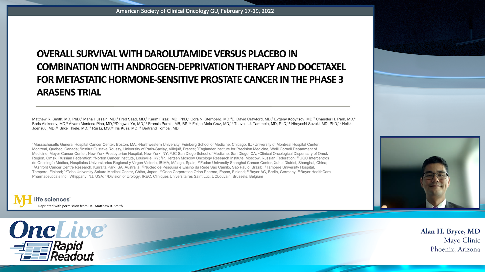 Rapid Readout: ARASENS: Darolutamide Versus Placebo in Combination With ADT and Docetaxel for Metastatic Hormone-Sensitive Prostate Cancer