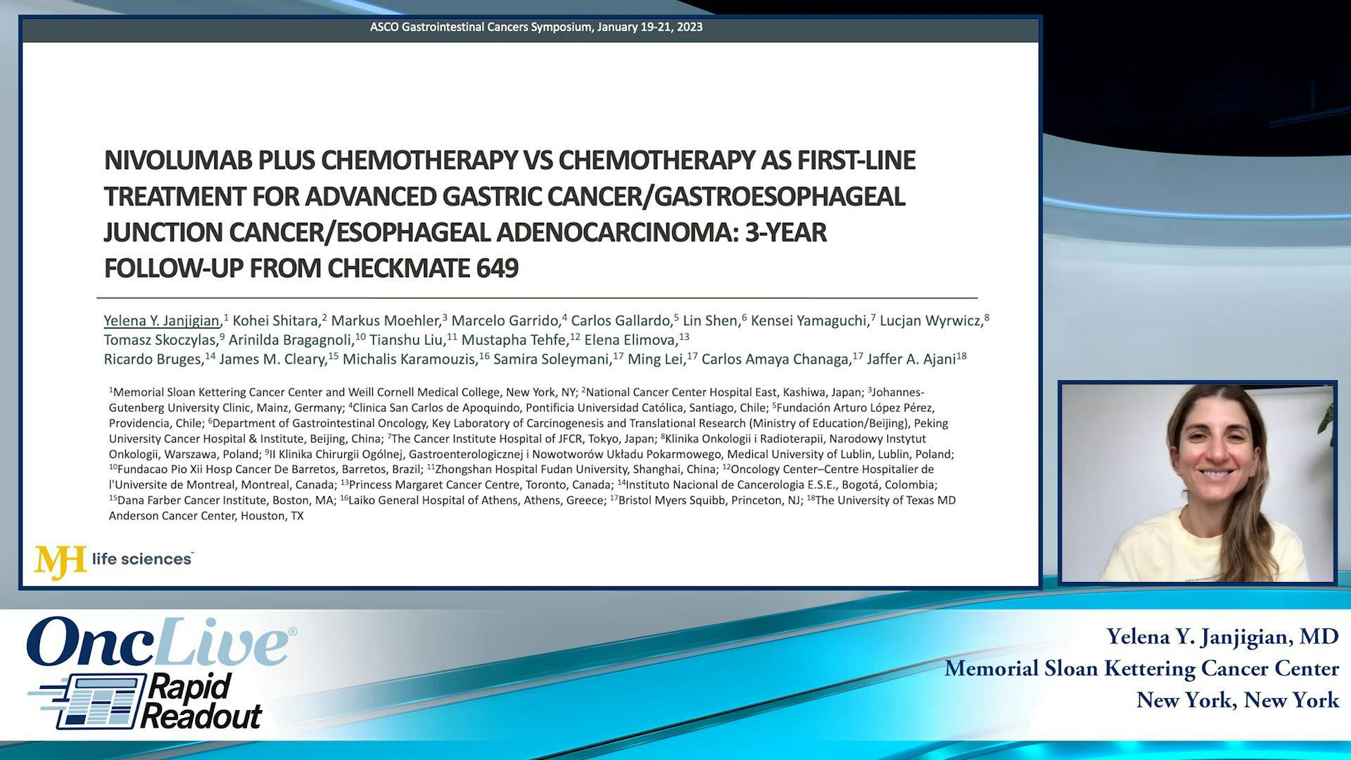 Nivolumab plus chemotherapy vs chemotherapy as first-line treatment for advanced gastric cancer/gastroesophageal junction cancer/esophageal adenocarcinoma: 3-year follow-up from CheckMate 649