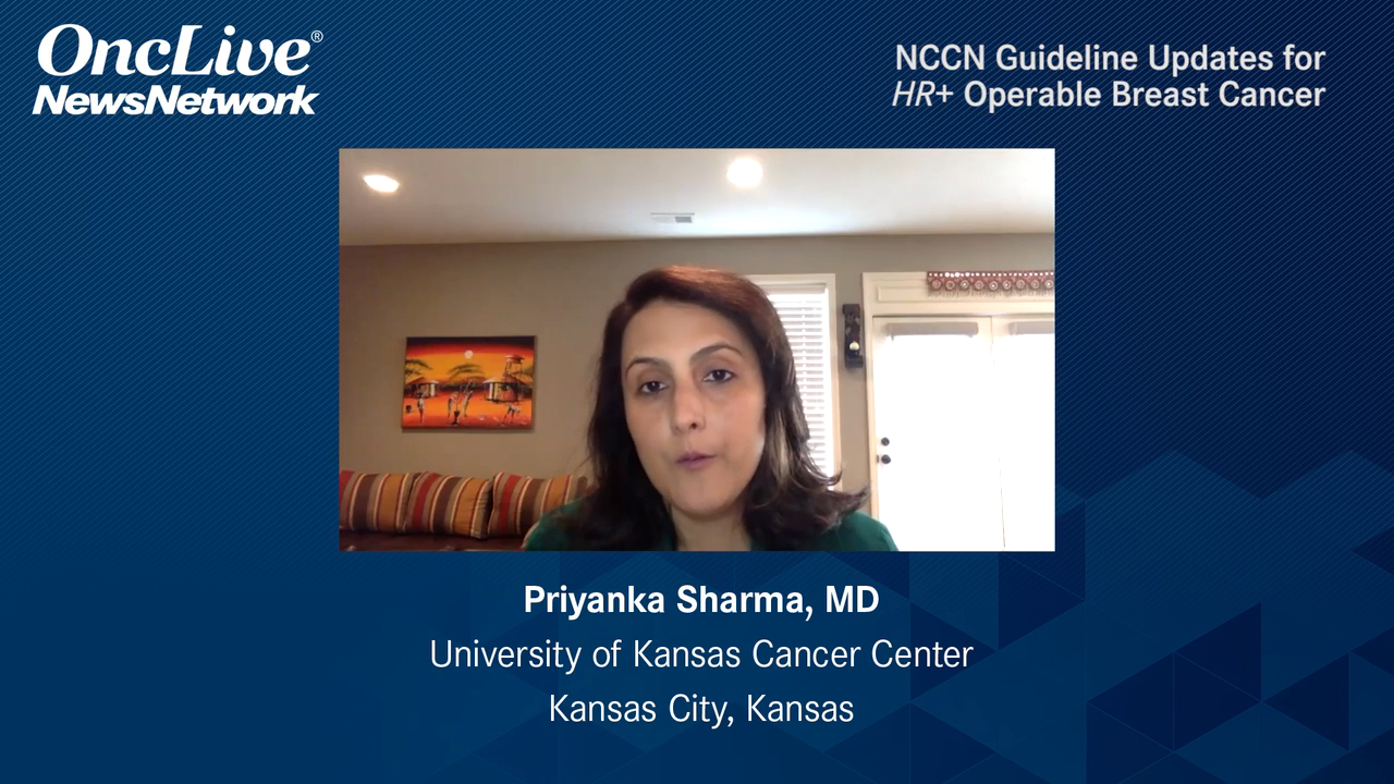 NCCN Guideline Updates for HR+ Operable Breast Cancer