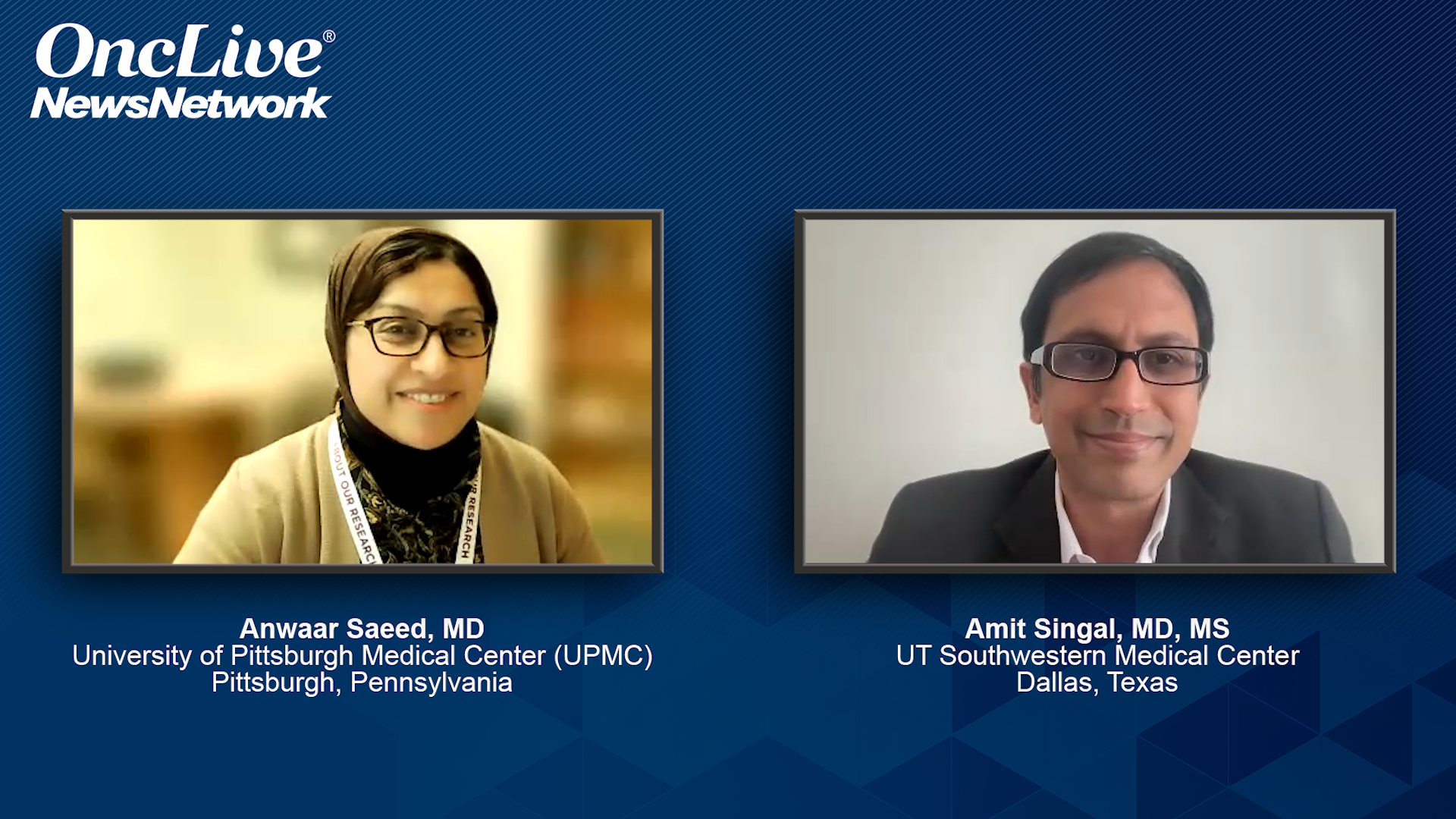 Anwaar Saeed, MD, and Amit Singal, MD, MS, experts on liver cancer