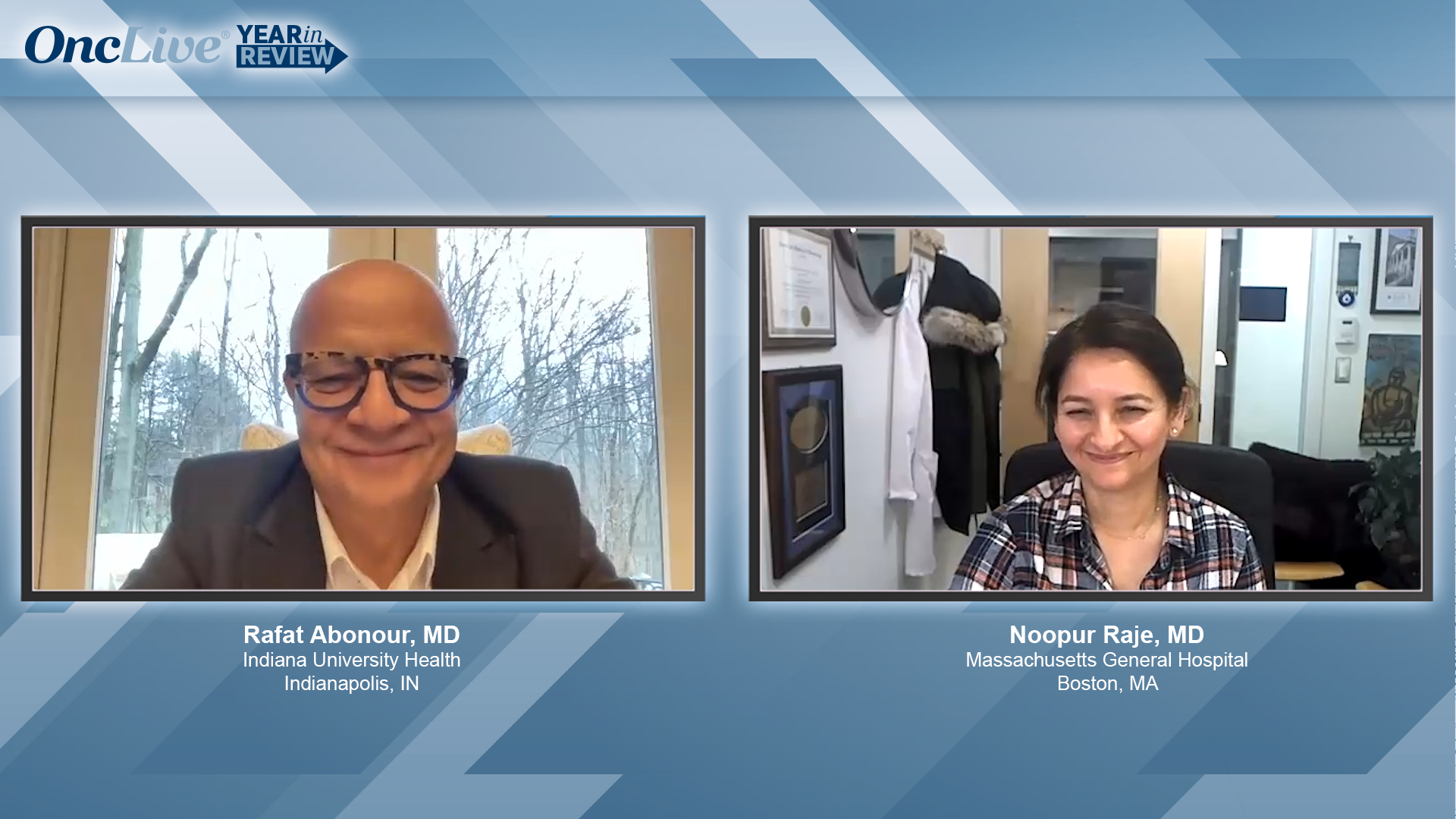 Rafat Abonour, MD, and Noopur Raje, MD, experts on multiple myeloma