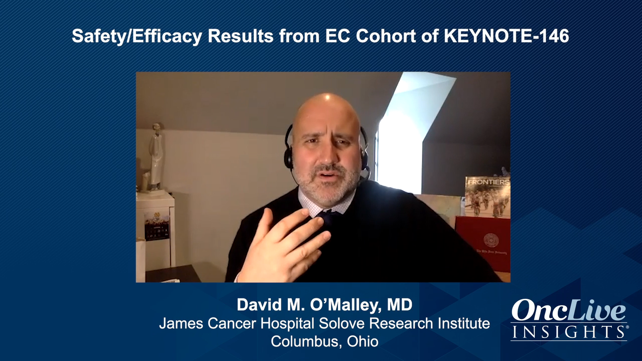 Safety/Efficacy Results From EC Cohort of KEYNOTE-146