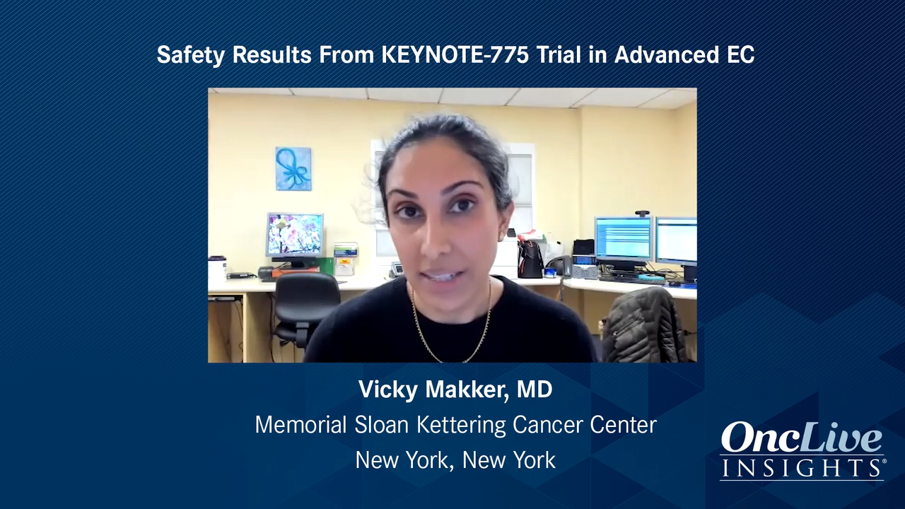 Safety Results From KEYNOTE-775 Trial in Advanced EC