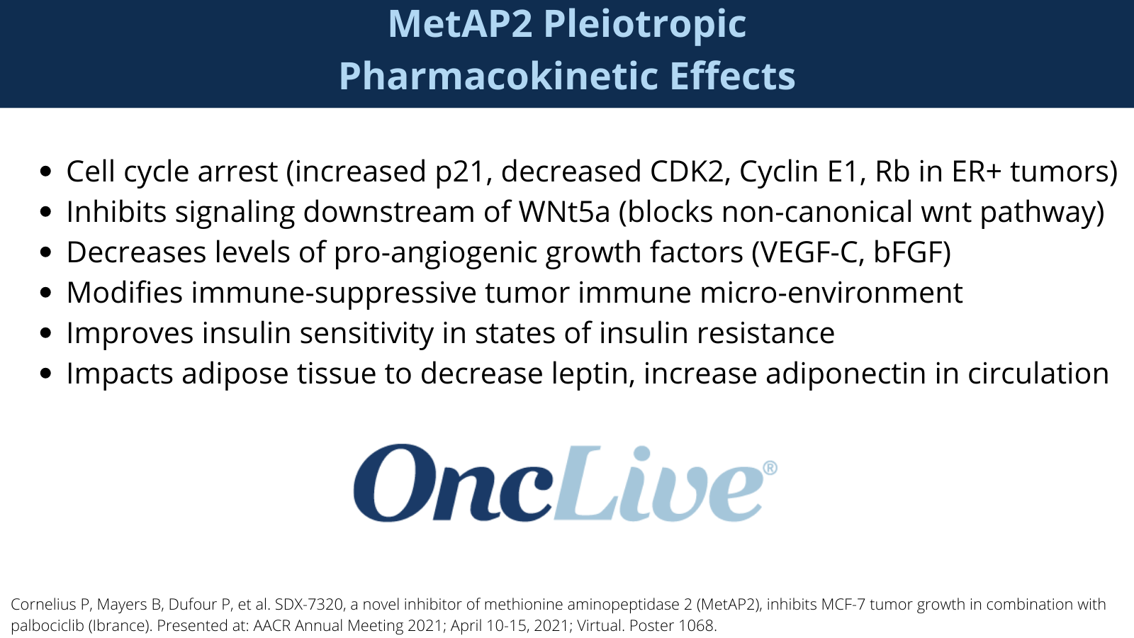MetAP2 Pleiotropic Pharmacokinetic Effects