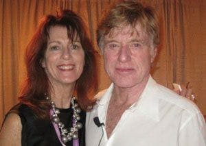 Noreen Fraser with Robert
Redford
