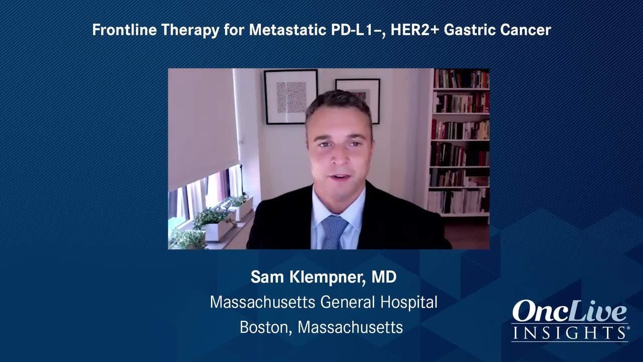 Frontline Therapy for Metastatic PD-L1–, HER2+ Gastric Cancer 