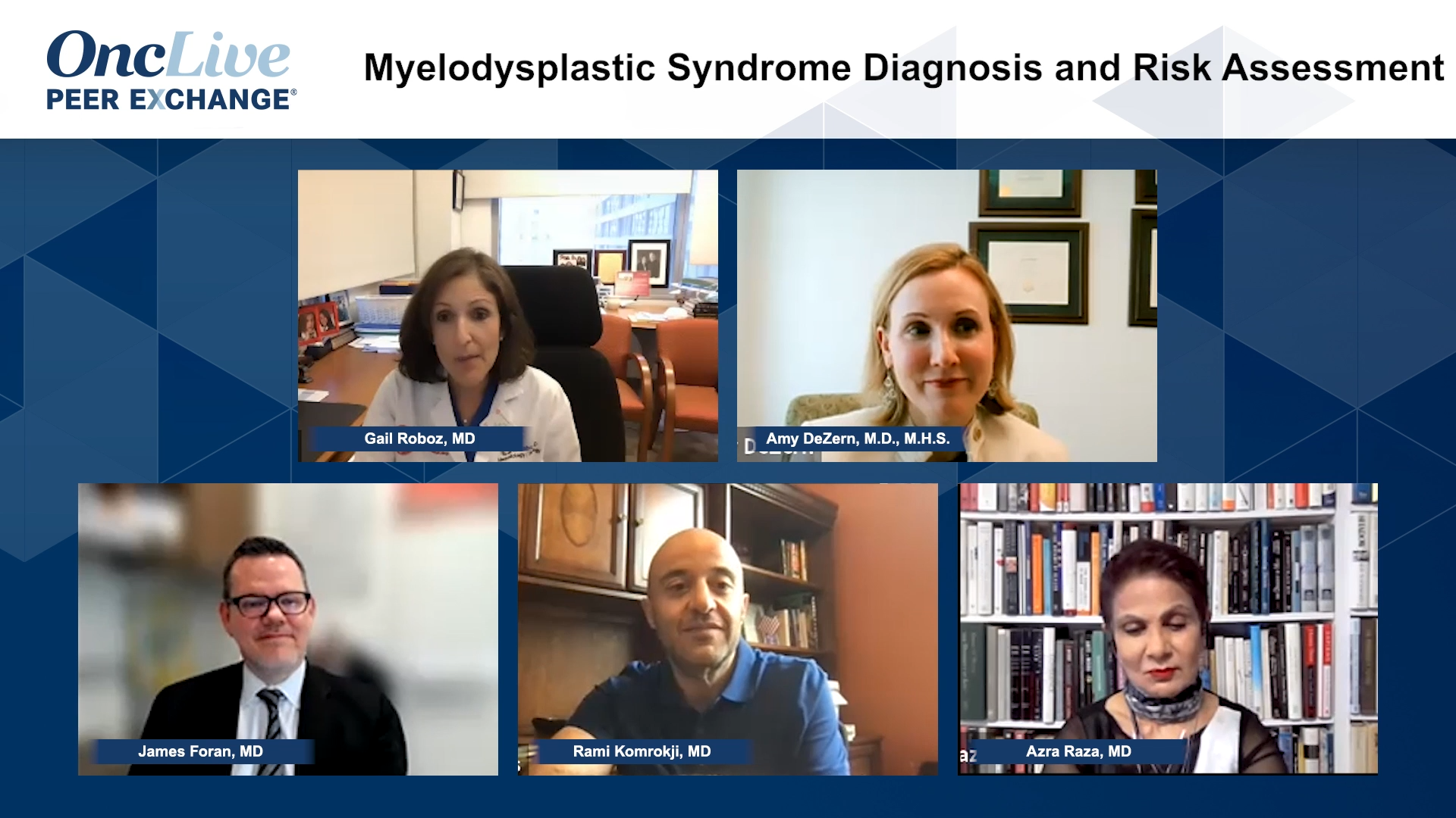 Myelodysplastic Syndrome Diagnosis and Risk Assessment