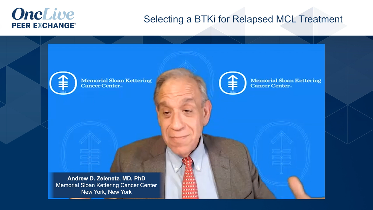 Selecting a BTKi for Relapsed MCL Treatment